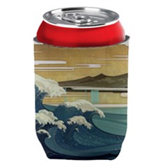 Sea Asia Waves Japanese Art The Great Wave Off Kanagawa Can Holder by Cemarart