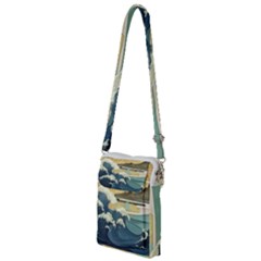 Sea Asia Waves Japanese Art The Great Wave Off Kanagawa Multi Function Travel Bag by Cemarart