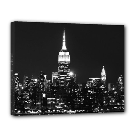 Photography Of Buildings New York City  Nyc Skyline Canvas 14  X 11  (stretched) by Cemarart