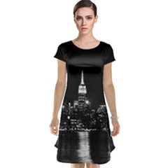 Photography Of Buildings New York City  Nyc Skyline Cap Sleeve Nightdress by Cemarart