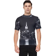 Photography Of Buildings New York City  Nyc Skyline Men s Short Sleeve Rash Guard by Cemarart