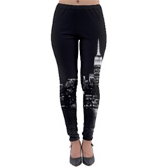 Photography Of Buildings New York City  Nyc Skyline Lightweight Velour Leggings by Cemarart