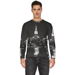 Photography Of Buildings New York City  Nyc Skyline Men s Fleece Sweatshirt by Cemarart