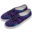 Realistic Night Sky With Constellations Women s Classic Low Top Sneakers View2