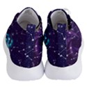 Realistic Night Sky With Constellations Women s Lightweight High Top Sneakers View4