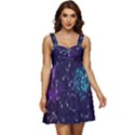 Realistic Night Sky With Constellations Ruffle Strap Babydoll Chiffon Dress View1