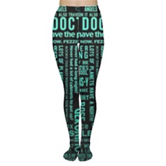 Tardis Doctor Who Technology Number Communication Tights by Cemarart