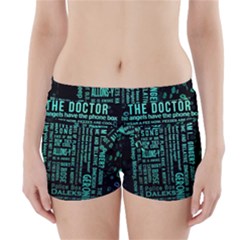 Tardis Doctor Who Technology Number Communication Boyleg Bikini Wrap Bottoms by Cemarart