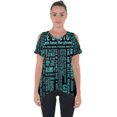 Tardis Doctor Who Technology Number Communication Cut Out Side Drop T-shirt by Cemarart