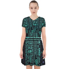 Tardis Doctor Who Technology Number Communication Adorable In Chiffon Dress by Cemarart