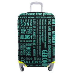 Tardis Doctor Who Technology Number Communication Luggage Cover (medium) by Cemarart