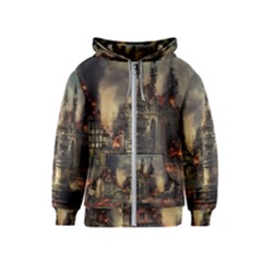 Braunschweig City Lower Saxony Kids  Zipper Hoodie by Cemarart