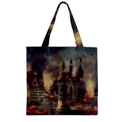 Braunschweig City Lower Saxony Zipper Grocery Tote Bag by Cemarart