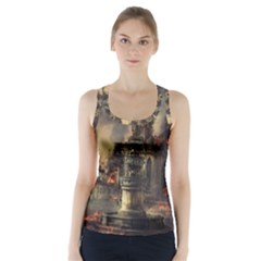 Braunschweig City Lower Saxony Racer Back Sports Top by Cemarart