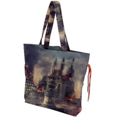 Braunschweig City Lower Saxony Drawstring Tote Bag by Cemarart