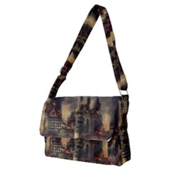 Braunschweig City Lower Saxony Full Print Messenger Bag (m) by Cemarart