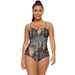 Braunschweig City Lower Saxony Retro Full Coverage Swimsuit by Cemarart