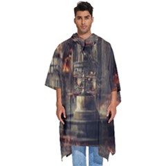 Braunschweig City Lower Saxony Men s Hooded Rain Ponchos by Cemarart