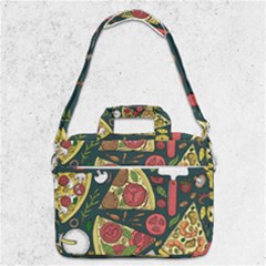 Seamless Pizza Slice Pattern Illustration Great Pizzeria Background Macbook Pro 13  Shoulder Laptop Bag  by Cemarart