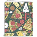 Seamless Pizza Slice Pattern Illustration Great Pizzeria Background 8  x 10  Softcover Notebook View2