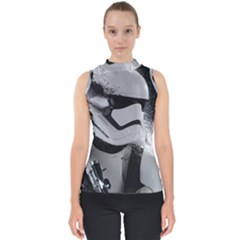 Stormtrooper Mock Neck Shell Top by Cemarart