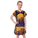 Skyline Frankfurt Abstract Moon Kids  Drop Waist Dress View1