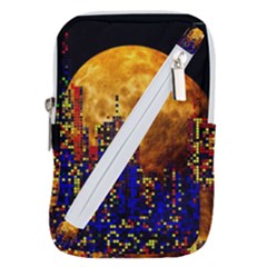 Skyline Frankfurt Abstract Moon Belt Pouch Bag (small)