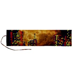 Skyline Frankfurt Abstract Moon Roll Up Canvas Pencil Holder (l) by Cemarart