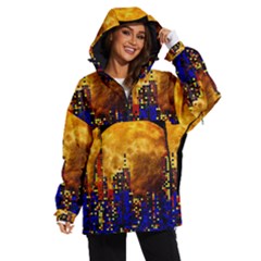 Skyline Frankfurt Abstract Moon Women s Ski And Snowboard Jacket