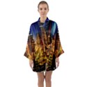 Skyline Light Rays Gloss Upgrade Long Sleeve Satin Kimono View1