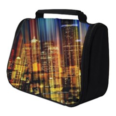 Skyline Light Rays Gloss Upgrade Full Print Travel Pouch (small) by Cemarart