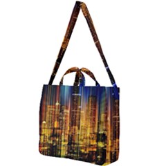 Skyline Light Rays Gloss Upgrade Square Shoulder Tote Bag by Cemarart