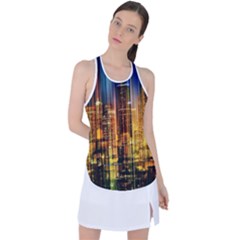 Skyline Light Rays Gloss Upgrade Racer Back Mesh Tank Top by Cemarart