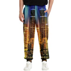 Skyline Light Rays Gloss Upgrade Men s Elastic Waist Pants by Cemarart