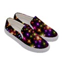 Star Colorful Christmas Xmas Abstract Women s Canvas Slip Ons View3