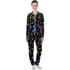 Star Colorful Christmas Abstract Casual Jacket And Pants Set by Cemarart