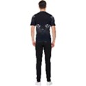 Black Cat Face Men s Short Sleeve Rash Guard View2