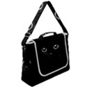 Black Cat Face Box Up Messenger Bag View2