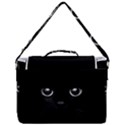 Black Cat Face Box Up Messenger Bag View3