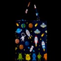 Big Set Cute Astronauts Space Planets Stars Aliens Rockets Ufo Constellations Satellite Moon Rover Zipper Classic Tote Bag View2