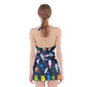 Big Set Cute Astronauts Space Planets Stars Aliens Rockets Ufo Constellations Satellite Moon Rover Halter Dress Swimsuit  View2