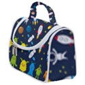 Big Set Cute Astronauts Space Planets Stars Aliens Rockets Ufo Constellations Satellite Moon Rover Satchel Handbag View1