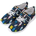 Big Set Cute Astronauts Space Planets Stars Aliens Rockets Ufo Constellations Satellite Moon Rover Men s Velcro Strap Shoes View2