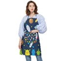 Big Set Cute Astronauts Space Planets Stars Aliens Rockets Ufo Constellations Satellite Moon Rover Pocket Apron View1