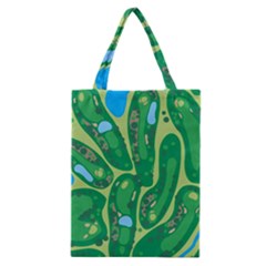 Golf Course Par Golf Course Green Classic Tote Bag by Cemarart