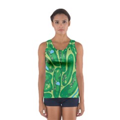 Golf Course Par Golf Course Green Sport Tank Top  by Cemarart