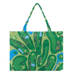 Golf Course Par Golf Course Green Medium Tote Bag by Cemarart