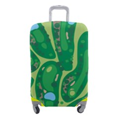 Golf Course Par Golf Course Green Luggage Cover (small)