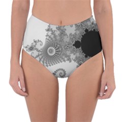 Males Mandelbrot Abstract Almond Bread Reversible High-waist Bikini Bottoms by Cemarart