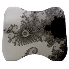 Males Mandelbrot Abstract Almond Bread Velour Head Support Cushion by Cemarart